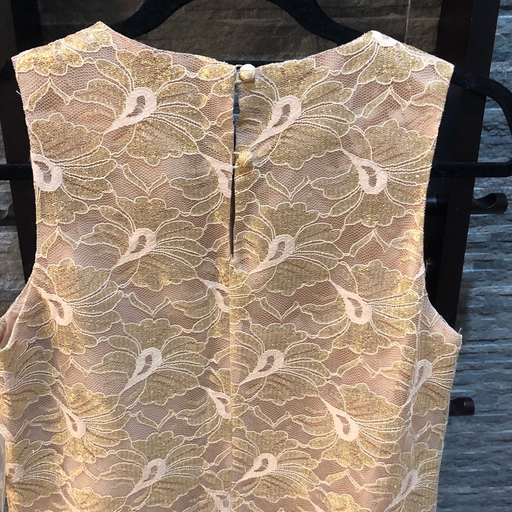 Ann Taylor Gold Lace Dress - Picture 6 of 8